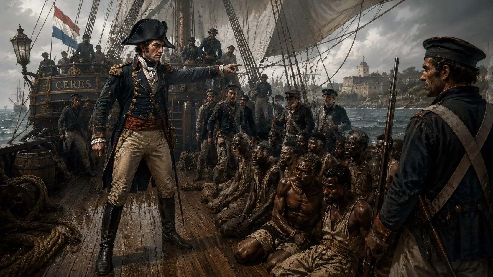 Ceres loaded with live ammunition and grapeshot as colonial fear of resistance increased